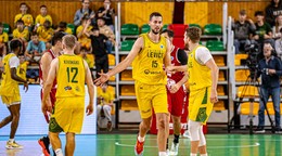 Basketbalisti tímu Patrioti Levice.