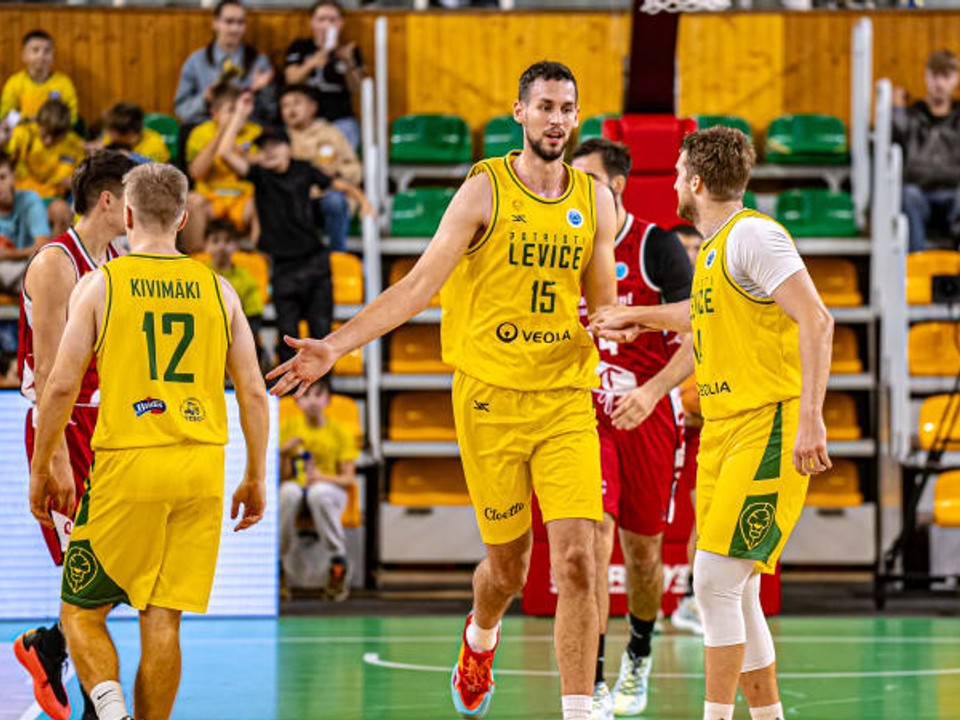 Basketbalisti tímu Patrioti Levice.