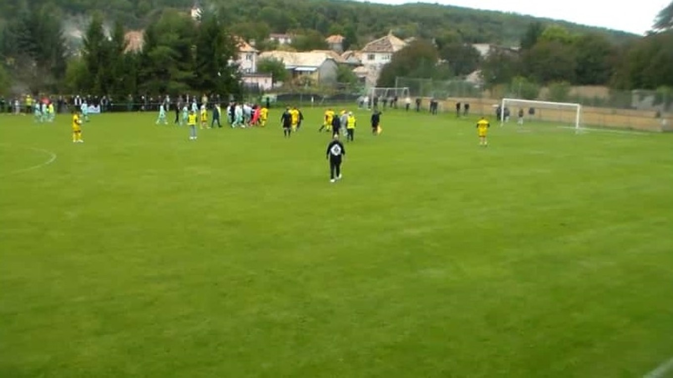 Momentka zo zápasu.