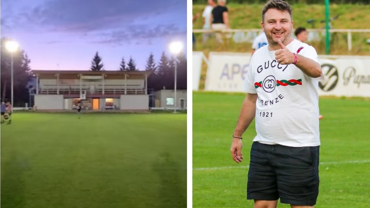 Šéf TJ Lovča Michal Bien sa zaslúžil, aby v obci mali umelé osvetlenie.