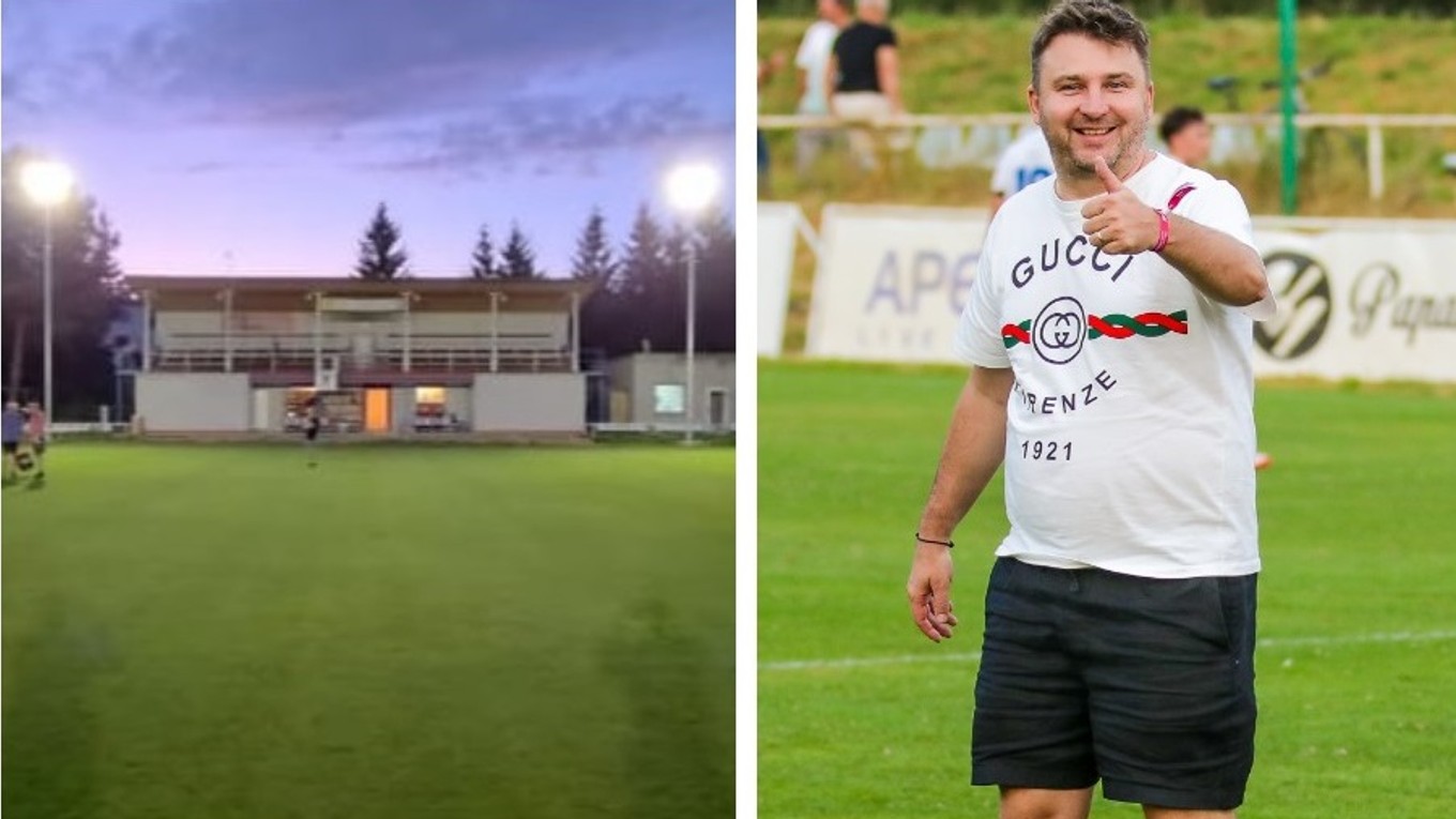 Šéf TJ Lovča Michal Bien sa zaslúžil, aby v obci mali umelé osvetlenie.