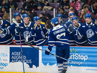 Matej Stankoven oslavuje gól.