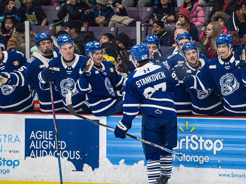 Matej Stankoven oslavuje gól.