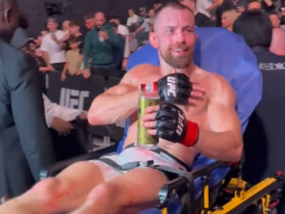 Klein po zápase s Rebeckim.