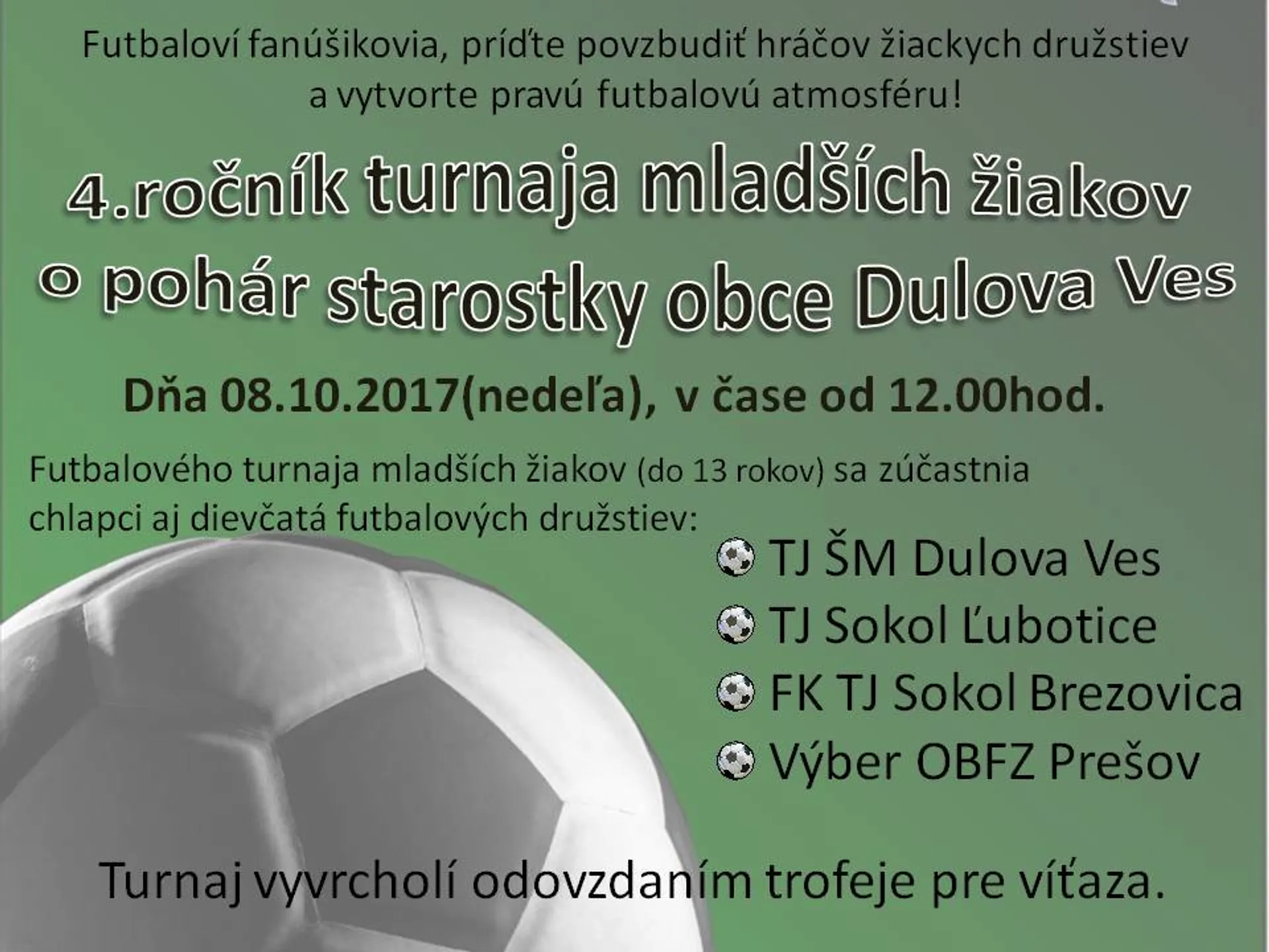 Turnaj MŽ v Dulovej Vsi