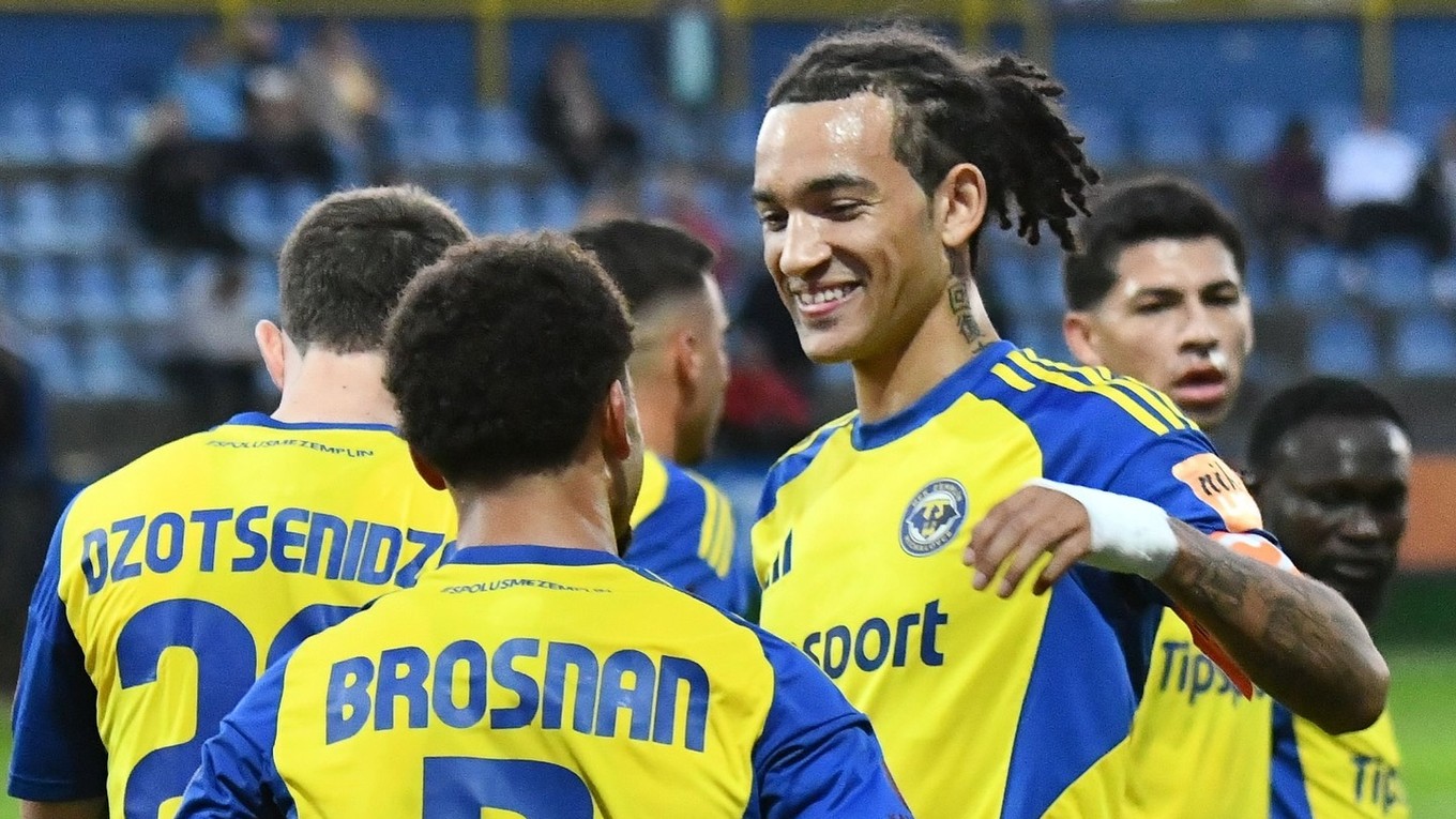 Hráči MFK Zemplín Michalovce v zápase Niké ligy.