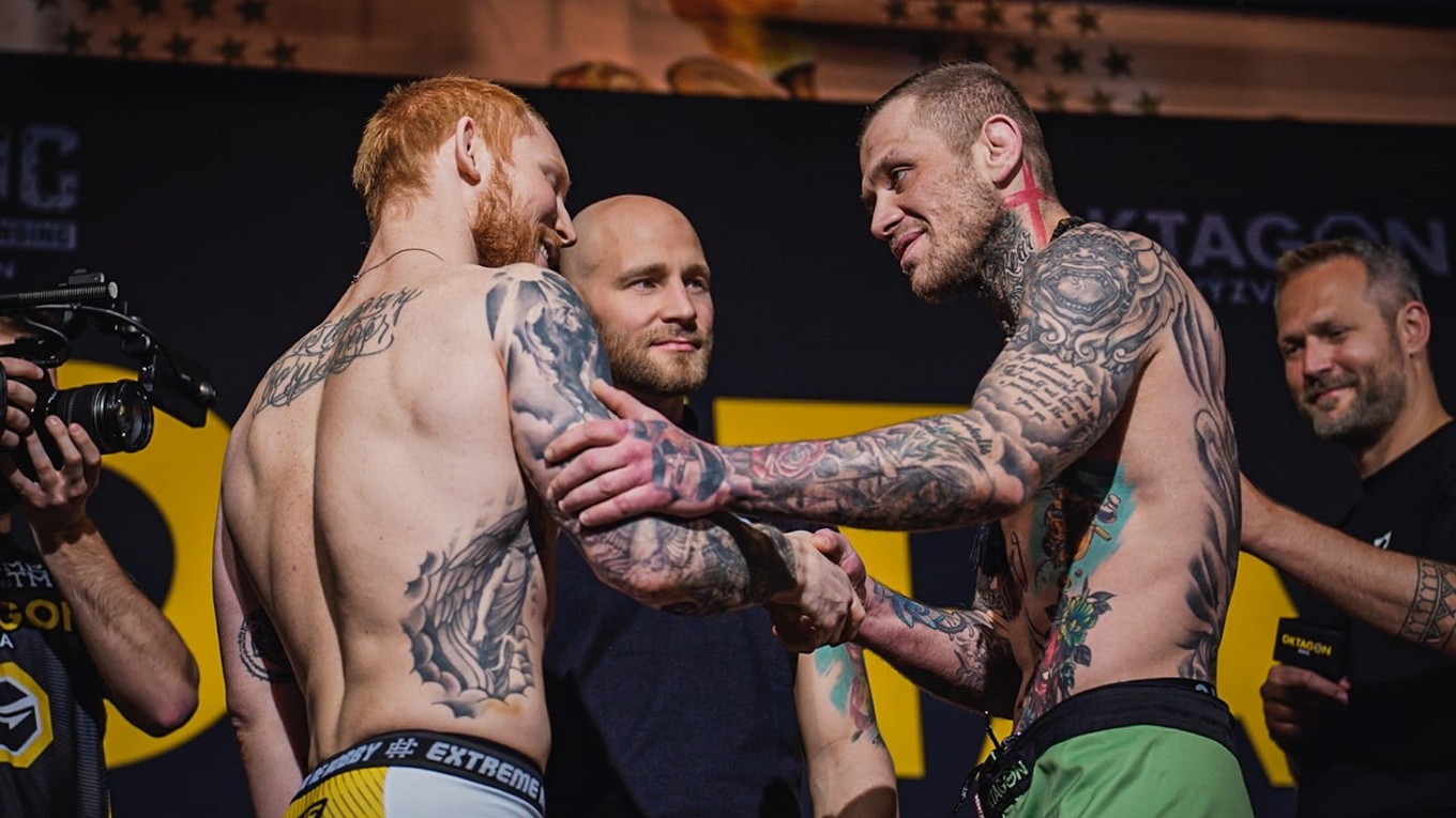 Sledujte zápas Václav Baba Jaga Mikulášek vs. Thomas Robertsen dnes live ako hlavný súboj galavečera Oktagon MMA 23.