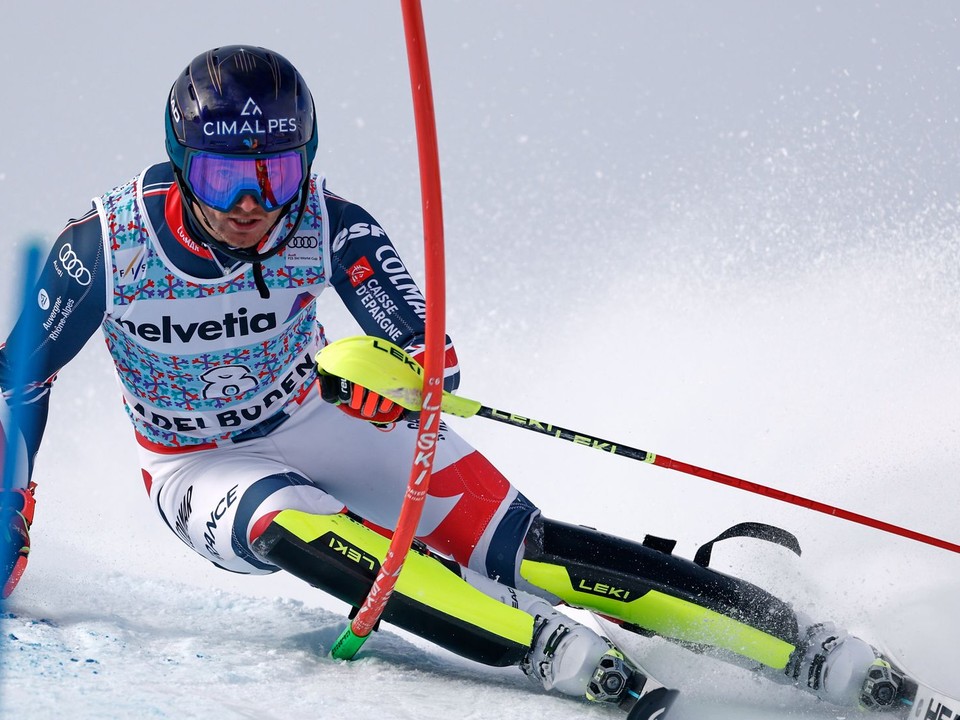 Paco Rassat počas slalomu v Adelbodene.