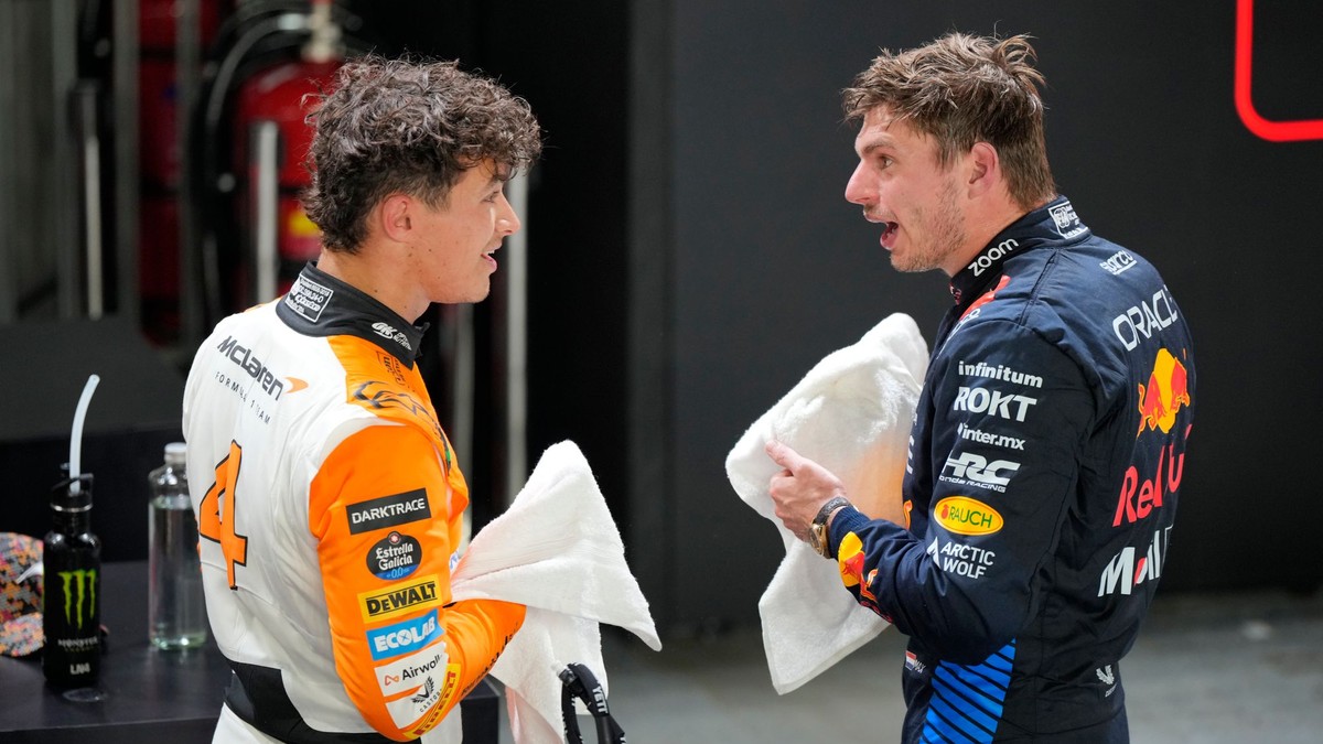 Lando Norris a Max Verstappen.