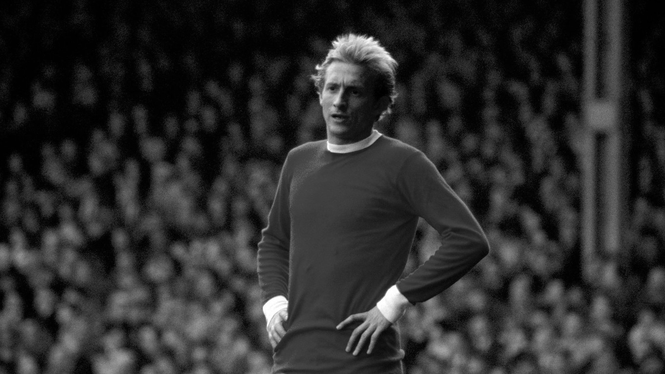 Legenda Manchestru United Denis Law na snímke z roku 1967.