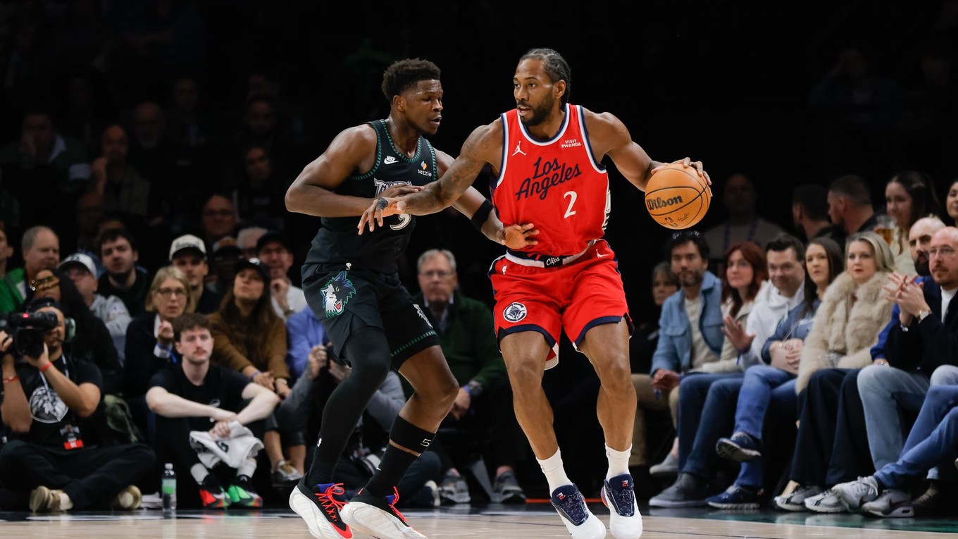 Kawhi Leonard v zápase proti Minnesote Timberowolves.