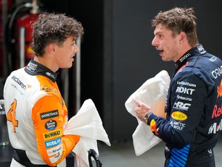 Lando Norris a Max Verstappen.