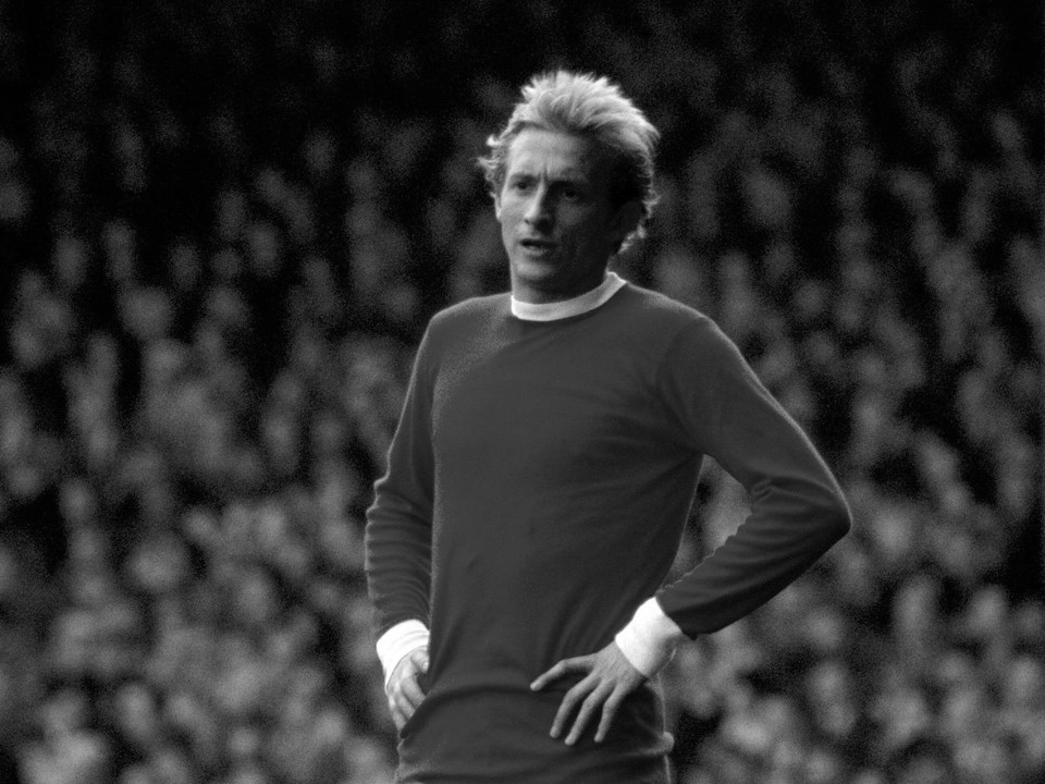 Legenda Manchestru United Denis Law na snímke z roku 1967.