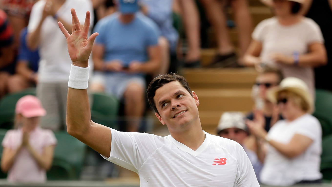 Kanadský tenista Miloš Raonič.