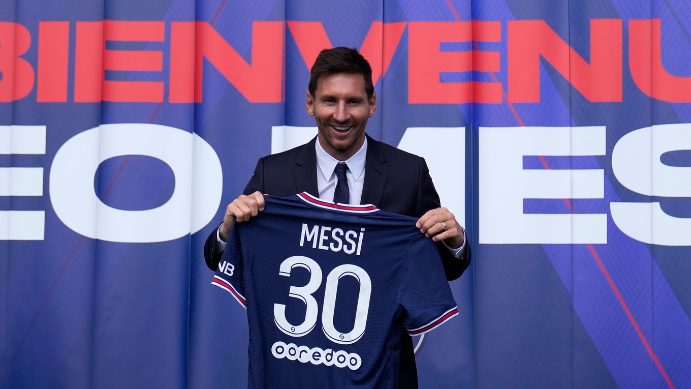 Lionel Messi s dresom Paríž St. Germain (PSG).