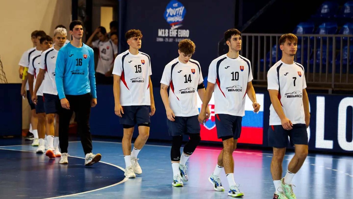 Slovenskí hádzanári na ME U18 2026.