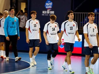 Slovenskí hádzanári na ME U18 2026.