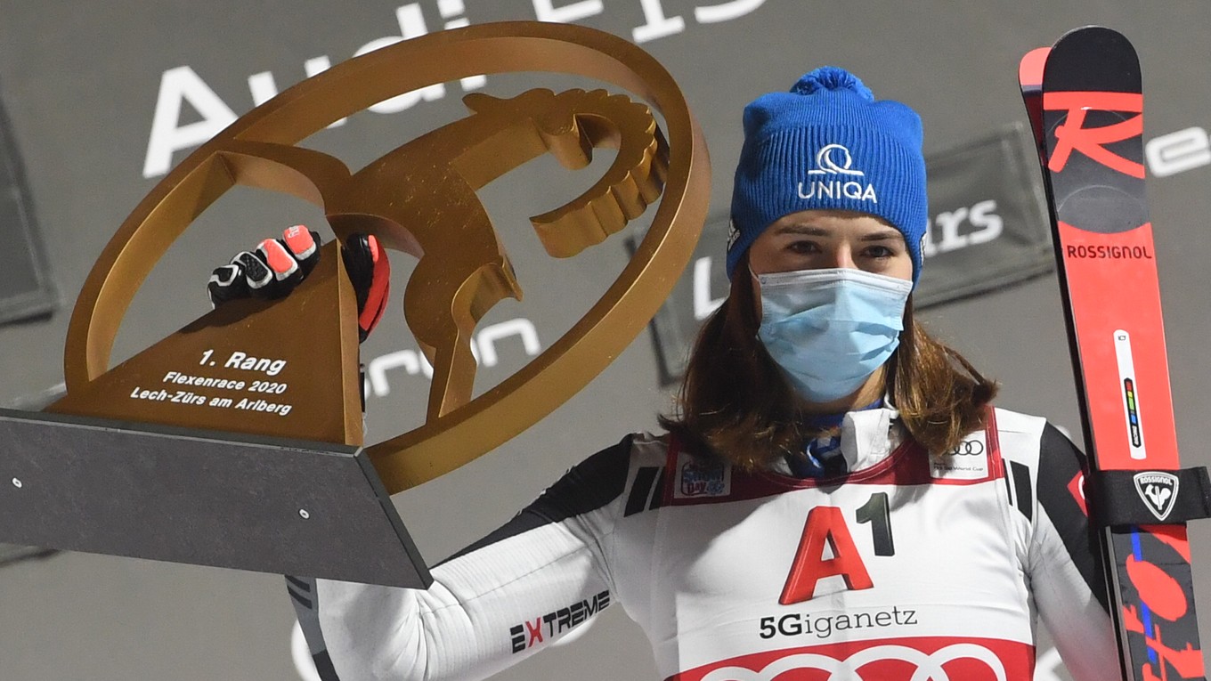 Petra Vlhová po triumfe v paralelnom obrovskom  slalome v rakúskom stredisku Lech-Zürs.