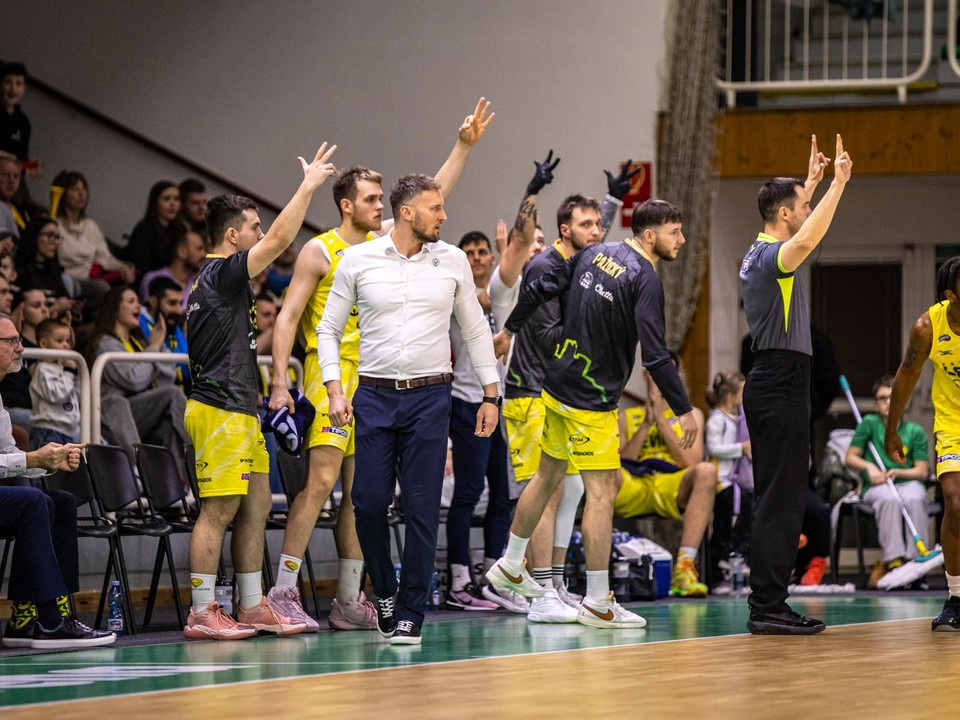 Momentka zo zápasu Levice - Nitra.