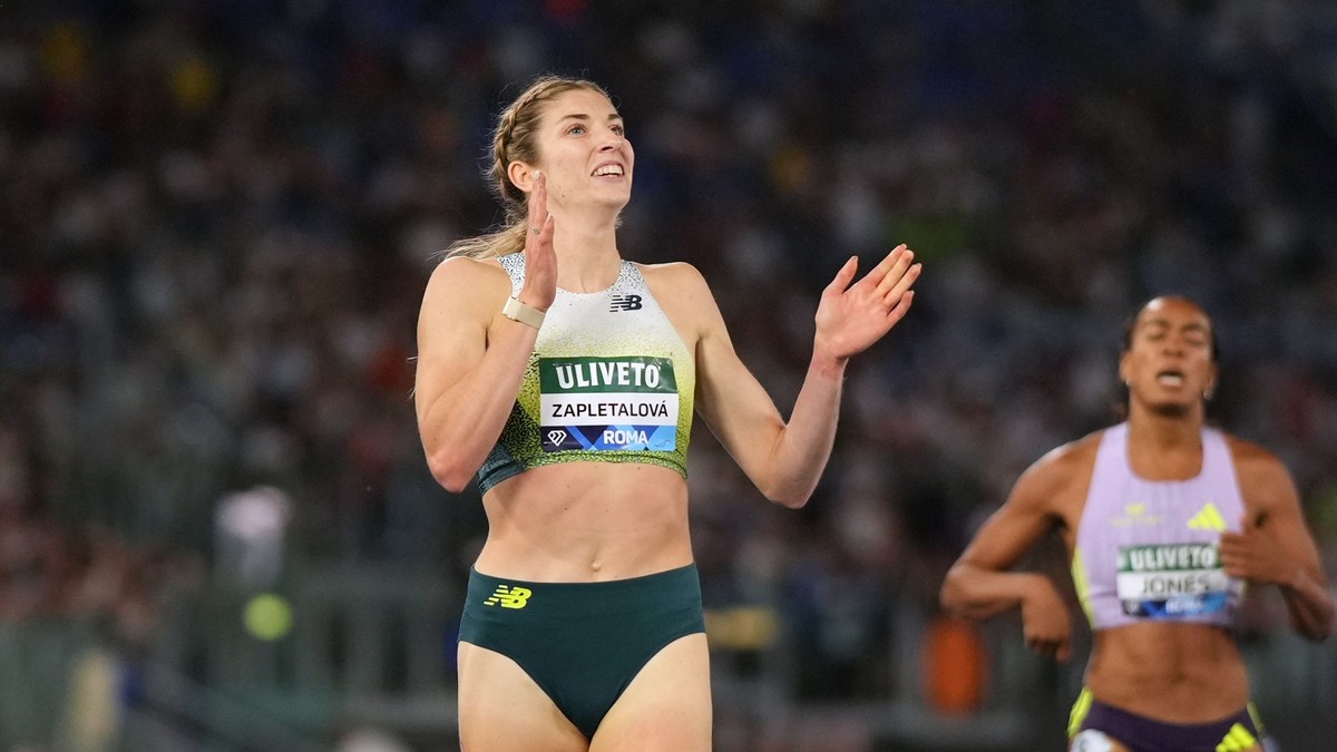 Emma Zapletalová triumfovala v behu na 400 metrov prekážky na mítingu Diamantovej ligy v Ríme 2026. 