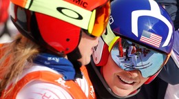 Lindsey Vonnová a Mikaela Shiffrinová. 