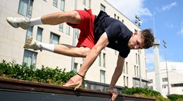 Slovenský reprezentant v parkoure Esteban Malaga