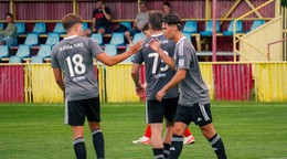 Futbalisti Slávia TU Košice.