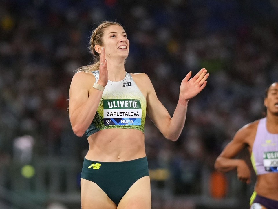Emma Zapletalová triumfovala v behu na 400 metrov prekážky na mítingu Diamantovej ligy v Ríme 2026. 