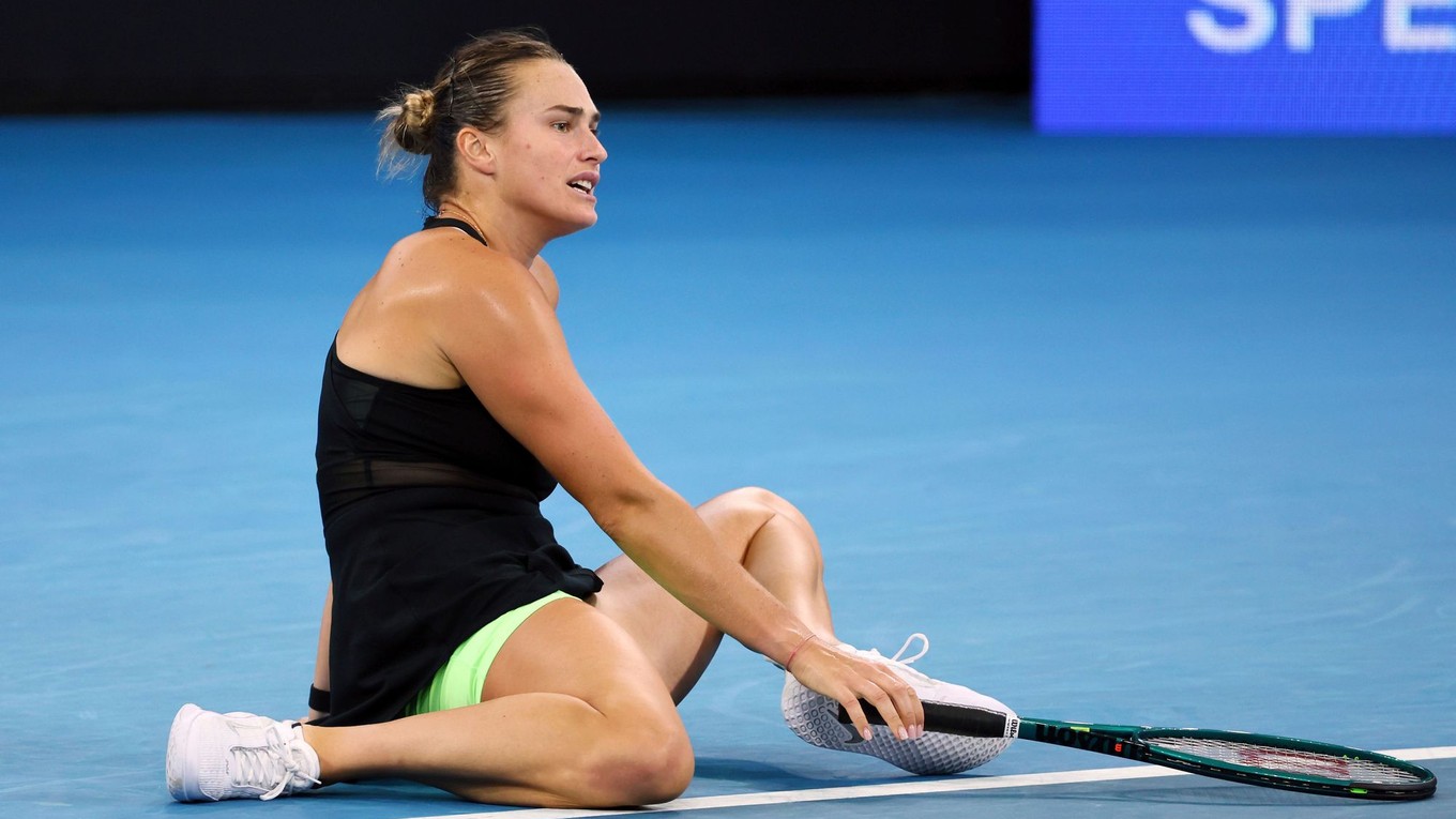 Aryna Sabalenková vo finále v Brisbane.