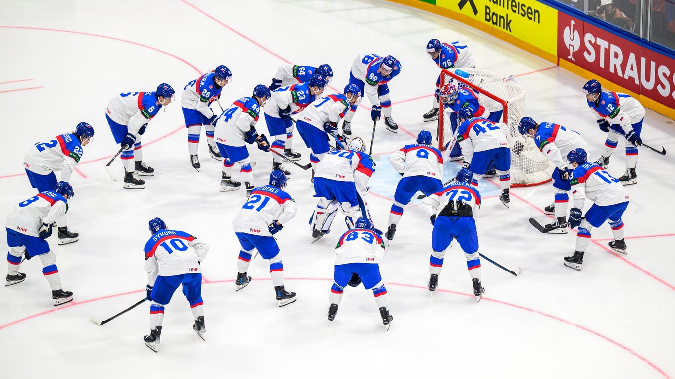 Slovenskí hokejsiti na MS v hokeji 2026.