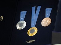 Olympijské medaily, ktoré sa budú odovzdávať v Paríži.