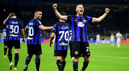 Hráči Interu Miláno sa tešia z gólu