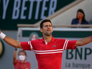Novak Djokovič po výhre na Roland Garros.