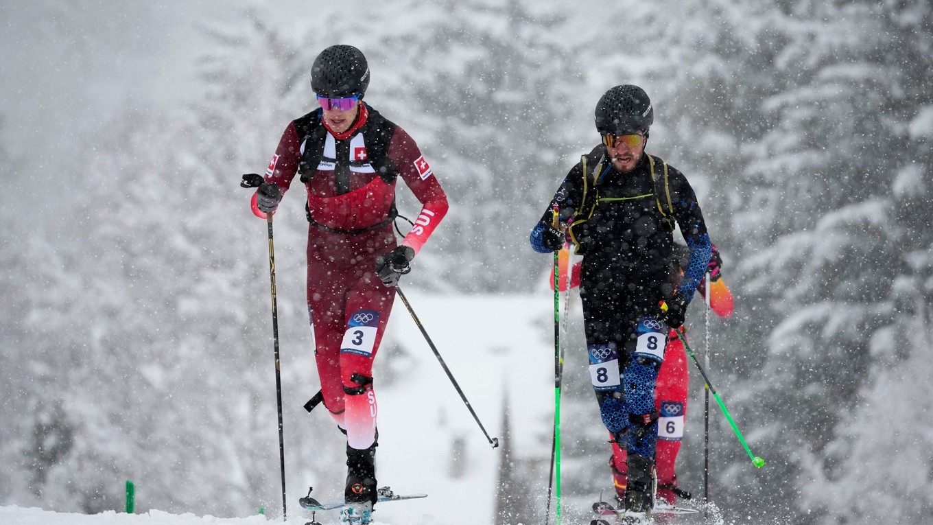 Arno Lietha a Nikita Filippov počas ZOH 2026.