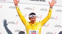 Tadej Pogačar sa stal víťazom 4. etapy Okolo Romandie 2026.