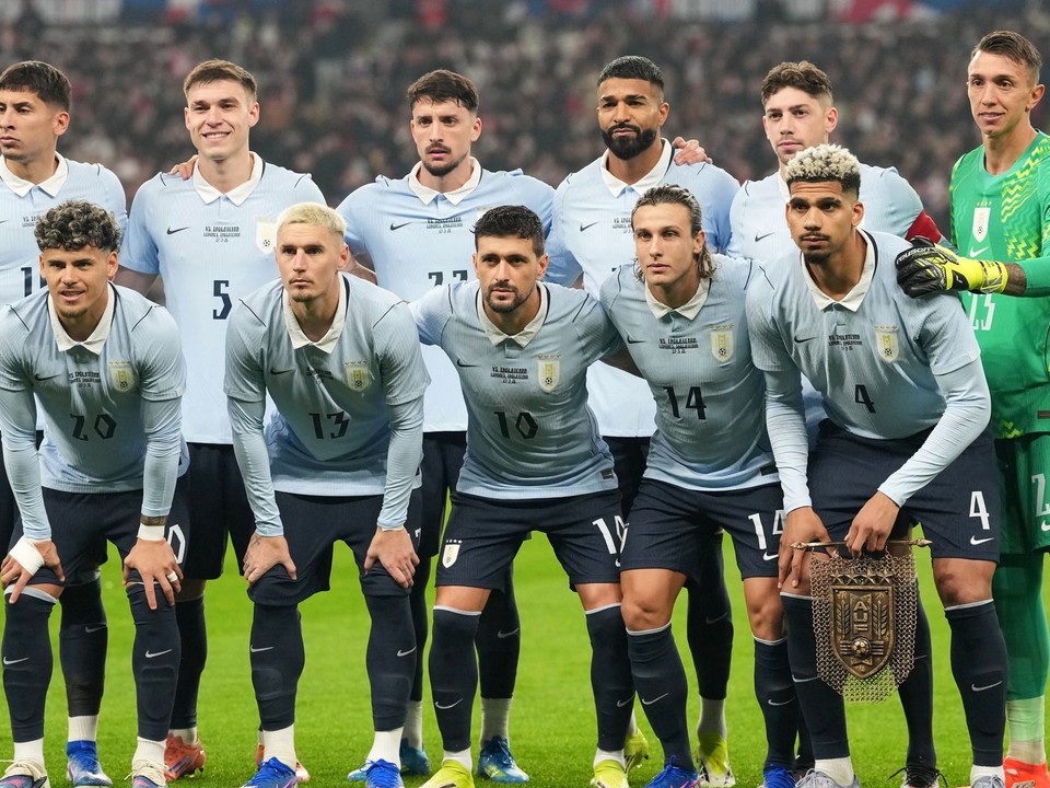 Hráči Uruguaja.