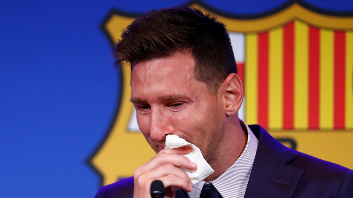 Lionel Messi na tlačovej konferencii plakal.