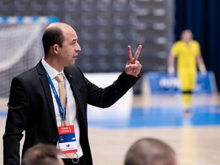 Tréner slovenskej futsalovej reprezentácie Marián Berky.