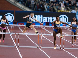 Emma Zapletalová počas Diamantovej ligy v Bruseli.