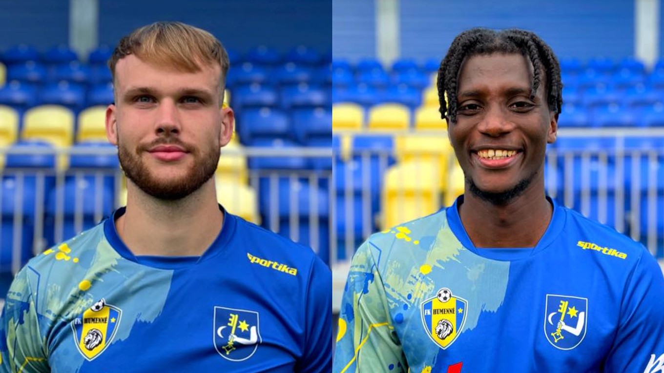 Nové posily FK Humenné - Peter Rypák (vľavo) a Adama Diamé.