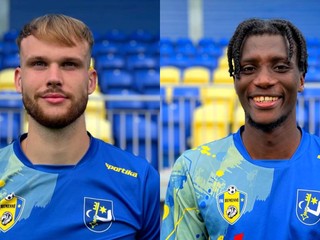Nové posily FK Humenné - Peter Rypák (vľavo) a Adama Diamé.
