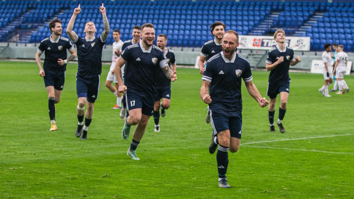 Radosť hráčov FK Poprad.