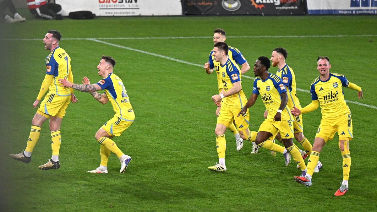 Radosť hráčov Košíc.