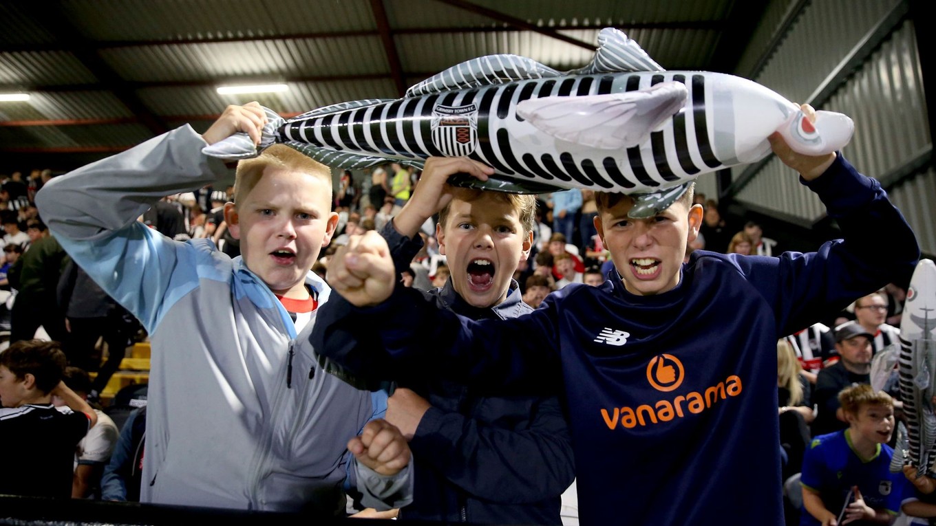 Fanúšikovia Grimsby Town.