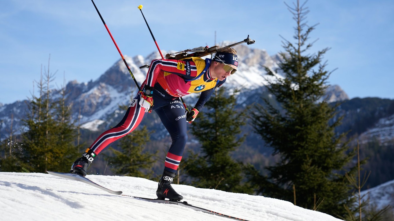 Nórsky biatlonista Johan-Olav Botn.
