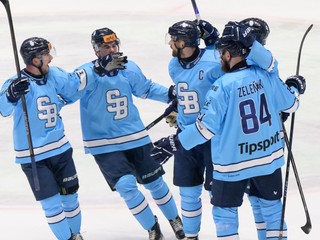 Radosť hráčov Slovana