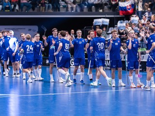 Slovenskí florbalisti. 