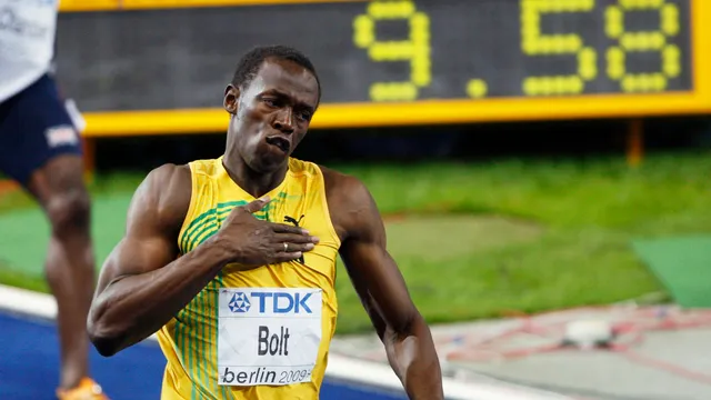 Usain Bolt na MS v atletike 2009 prekonal svetový rekord v behu na 100 metorv.