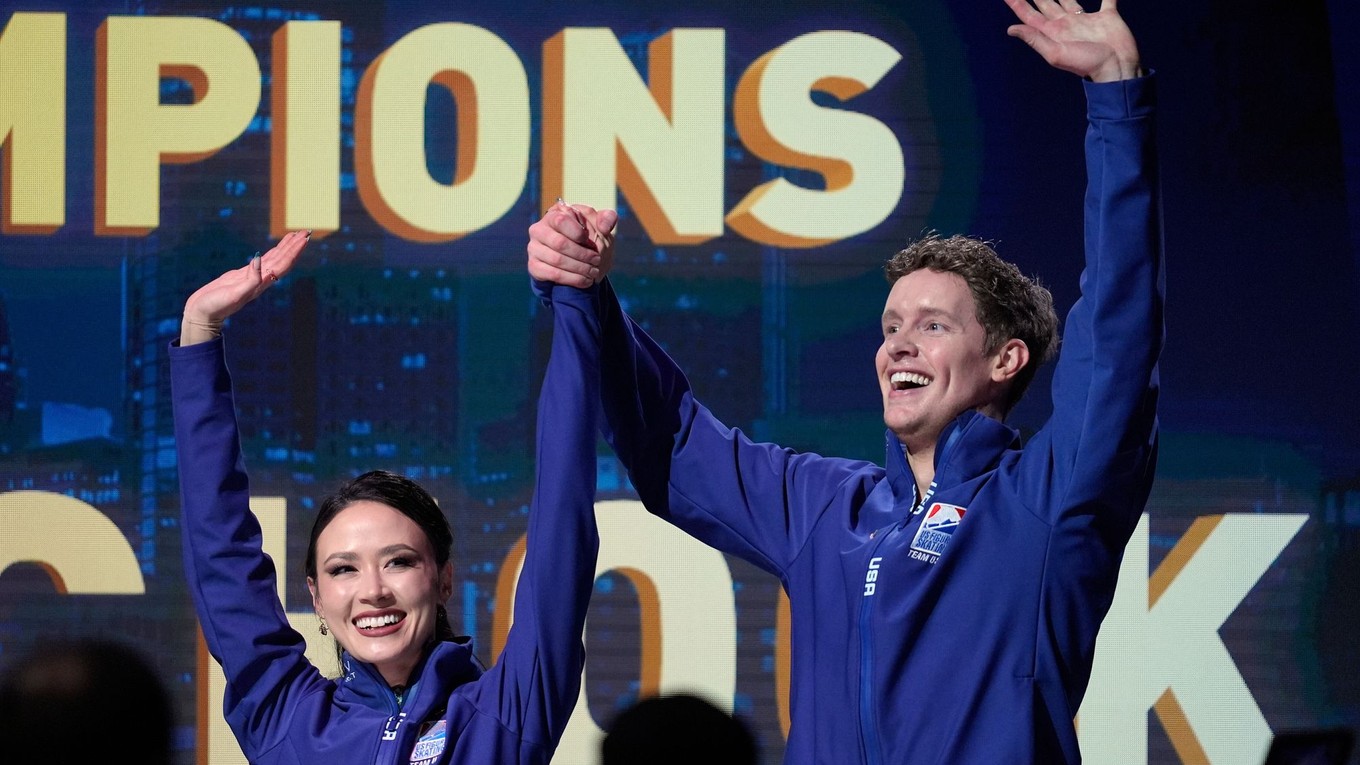 Madison Chocková a Evan Bates. 