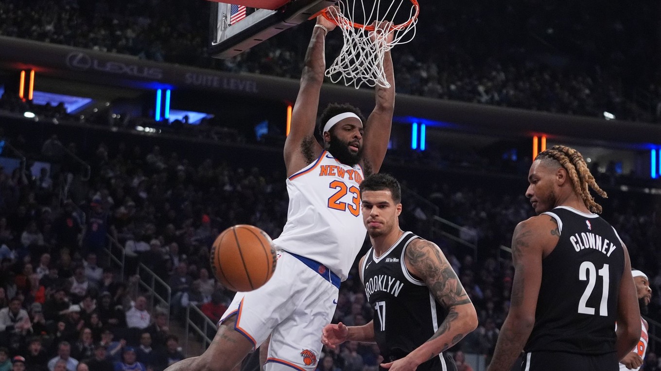 Záber zo zápasu NY Knicks - Brooklyn